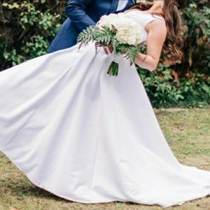 David's Bridal Optic White wedding dress